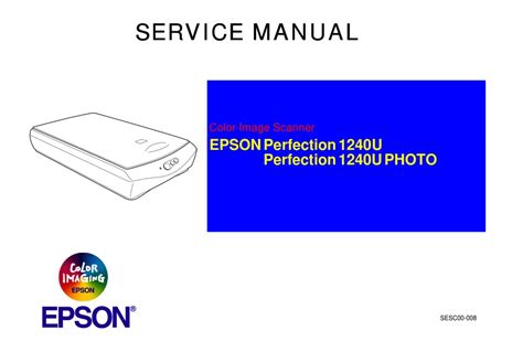 Epson 1240U, 1240U Photo Manual pdf manual
